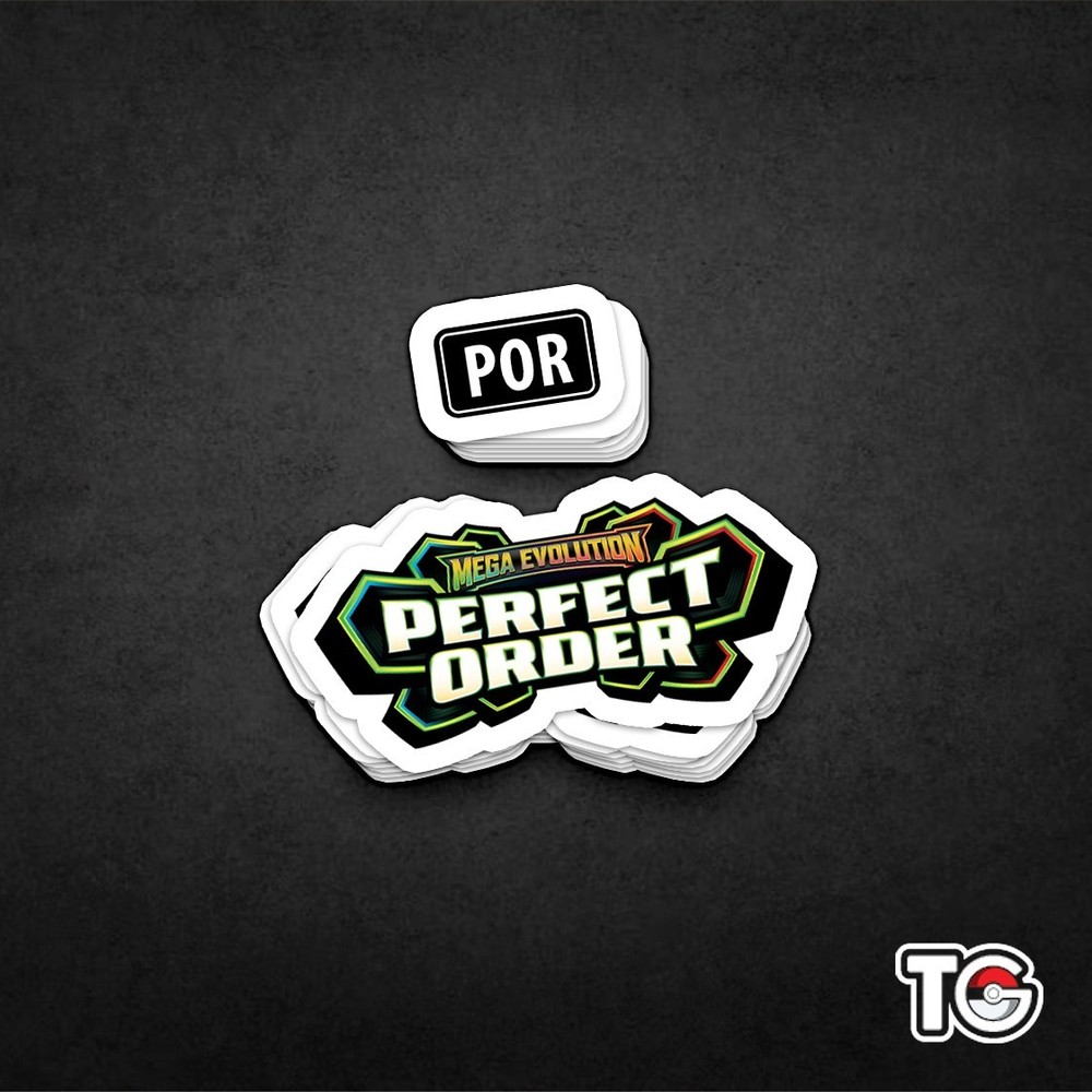 Pokemon Mega Evolution Perfect Order Sticker/Binder Label