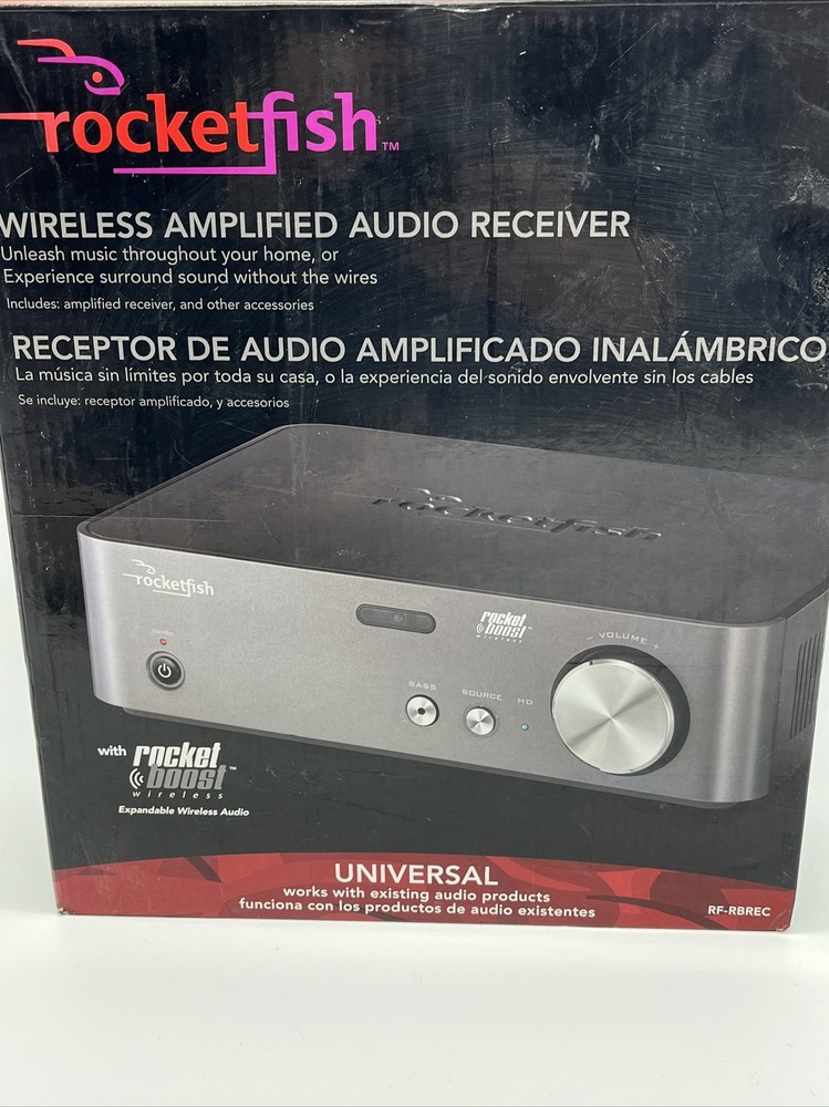 New Rocketfish Wireless Amplified Audio Receiver RF-RBREC