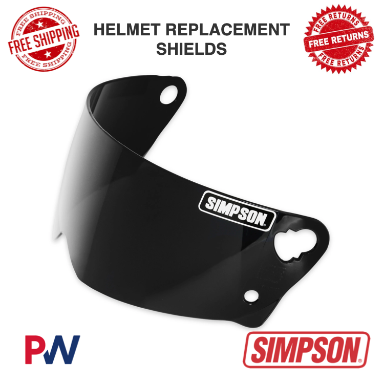 Simpson Motorcycle Helmet Replacement Shield Dark Smoke #M30DSS