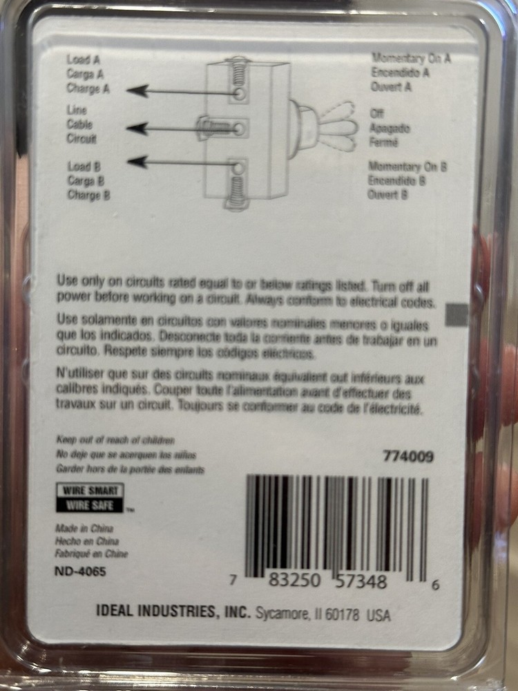 774009 - Toggle Switch SPDT