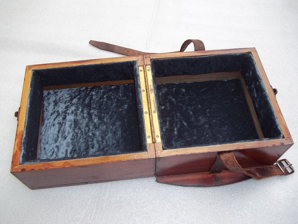 Antique Marine Chronometer Guard Case - Split Lid