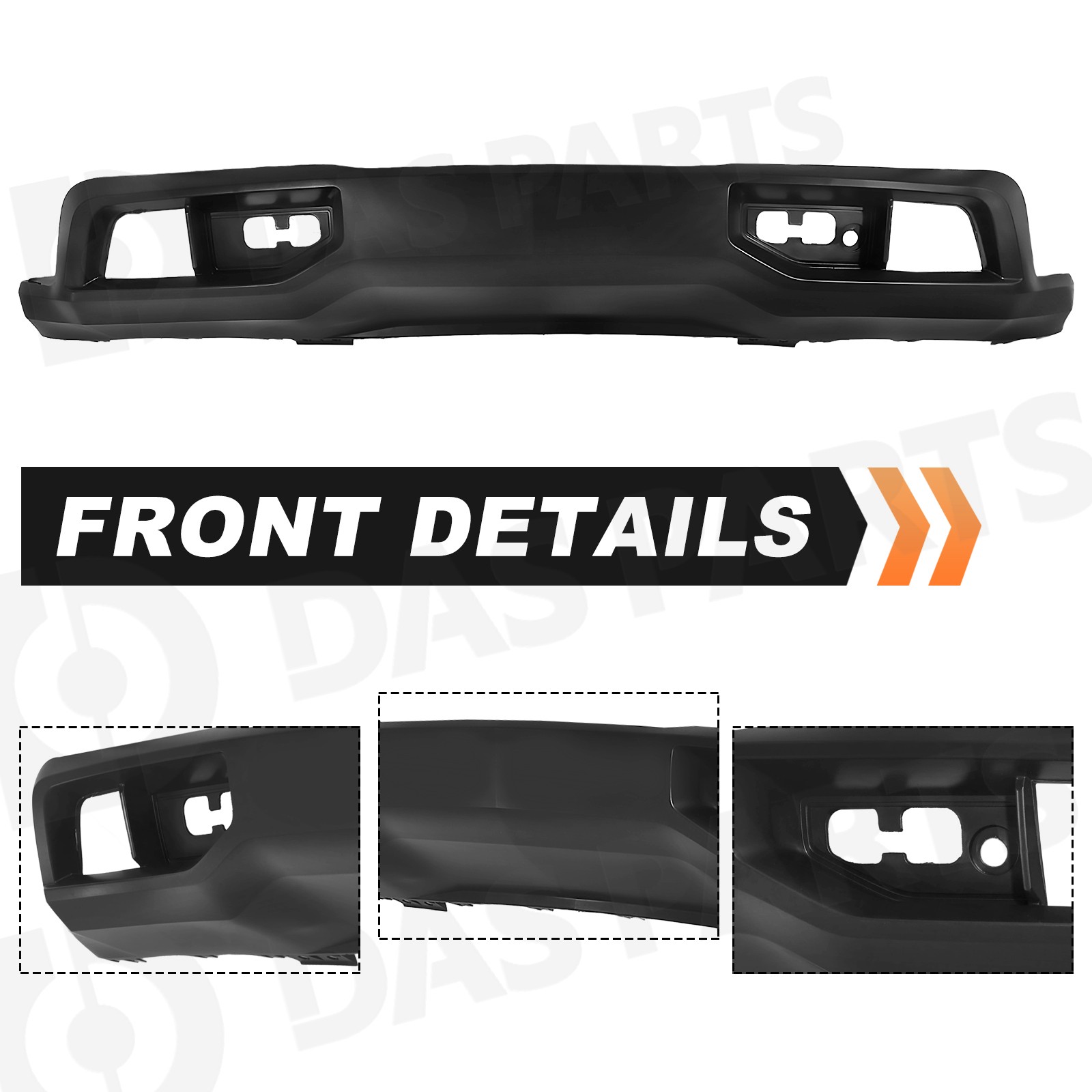 For 2019-2021 Silverado 1500 Front Bumper Cover Lower Valance W/LED Fog Lights