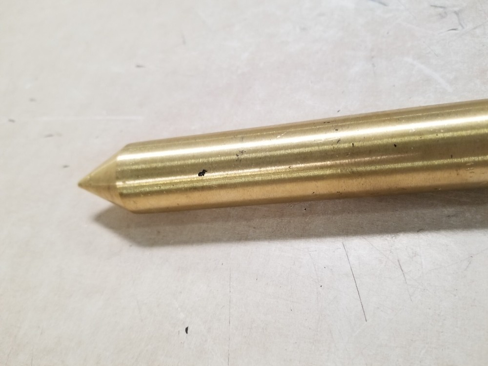 Crescent Lufkin 590G Cylindrical Blunt Point SAE, Solid Brass 6”