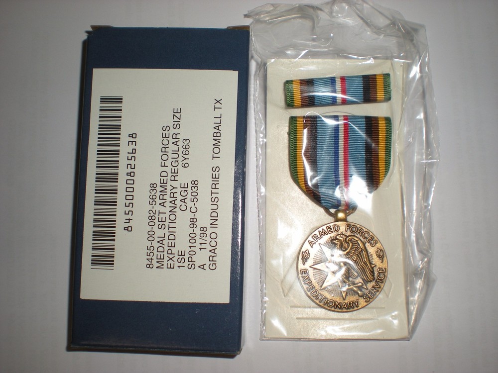US ARMED FORCES EXPEDITIONARY MEDAL - FULL SIZE - MIB