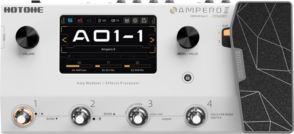 Hotone Ampero II Amp Modeler and Effects Processor Pedal
