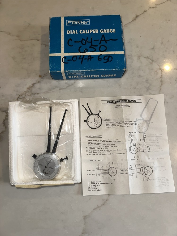 FOWLER 52-553-101 DIAL CALIPER GAUGE