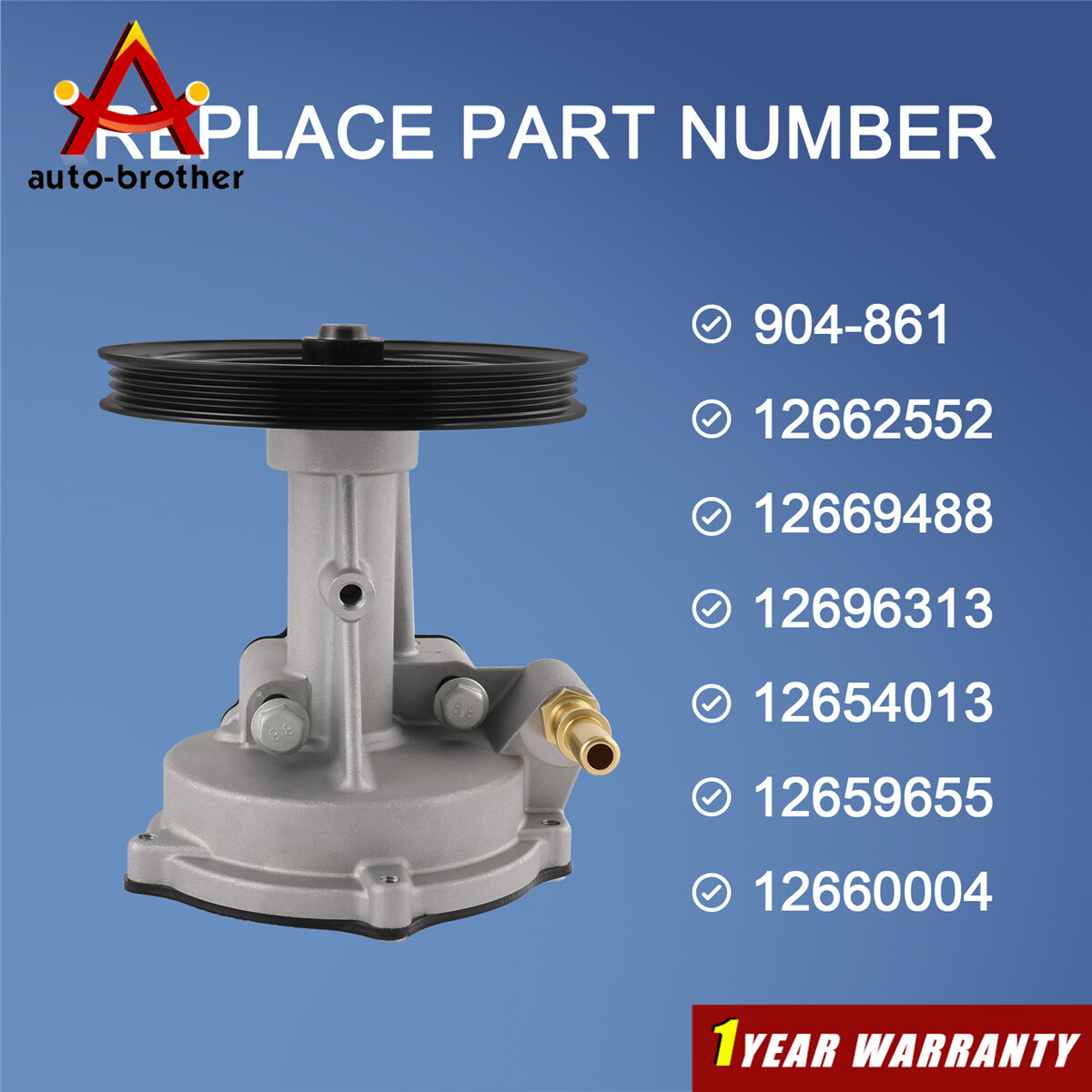 Vacuum Pump 12696313 For 2014-20 Silverado Sierra Suburban Tahoe Yukon Escalade