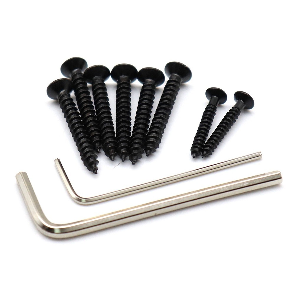 Headless 4 Strings Electric Bass Bridge Roller Tailpiece Fixed Hardtail Bridge