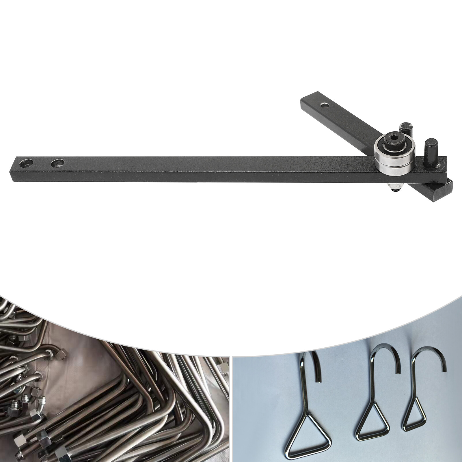 Hand Bender 2-10mm Manual Bending Bender Mini Flat Bar Rod Bender 180° 45# Steel