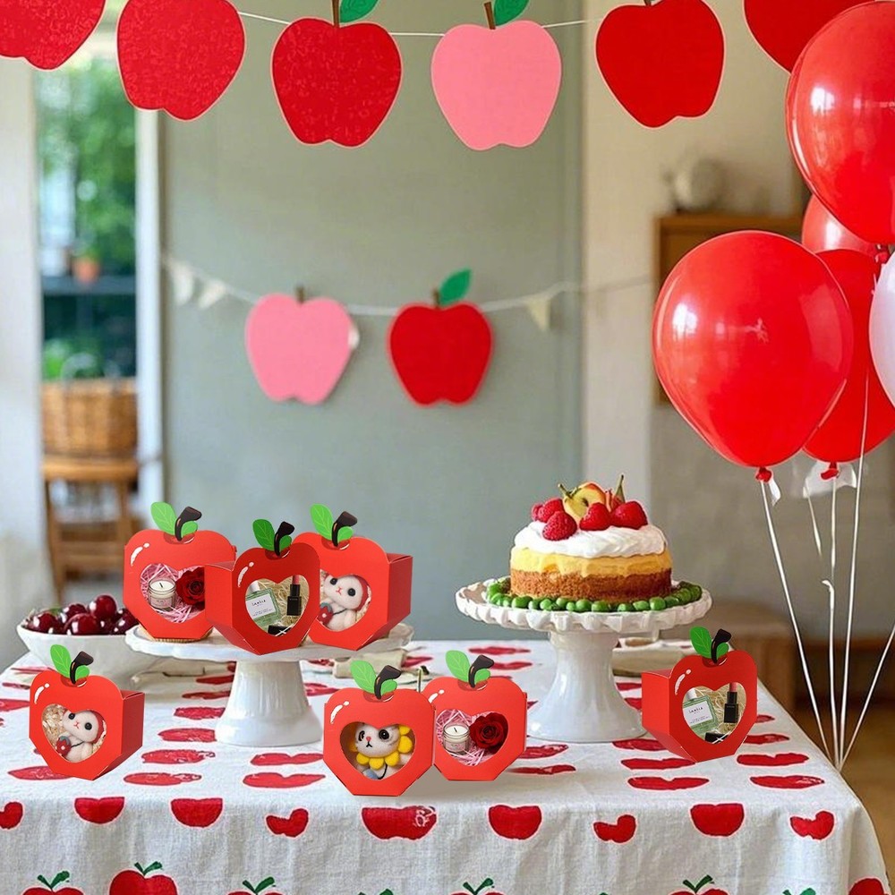 20 Pcs Apple Shaped Gift Boxes