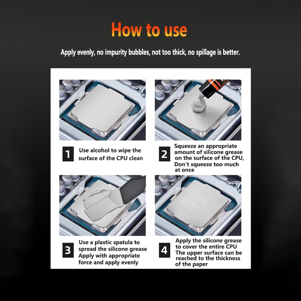 D-9 (incl. Spatula,2g/4g Box) Ultimate Performance Thermal Paste for Computer...