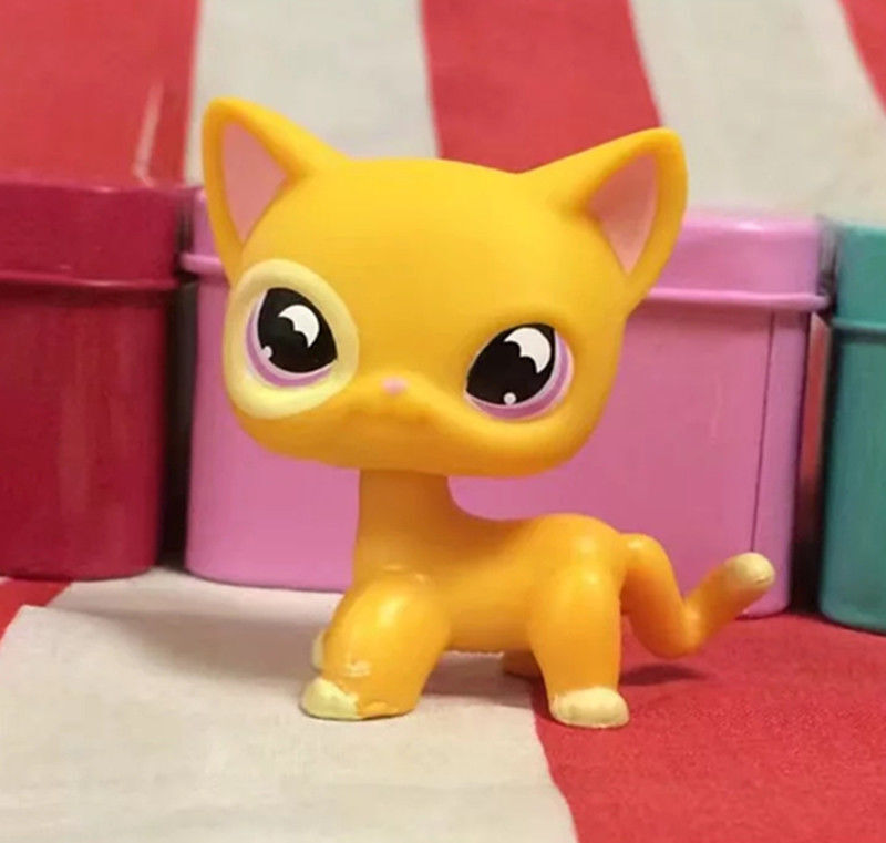 5pcs/lot Littlest Pet Shop toys LPS Random Short Hair Cat Animal Figures New