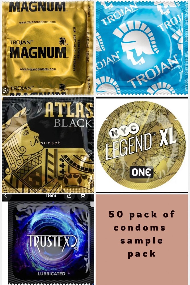 Premium Condom Assortment – 50 Count