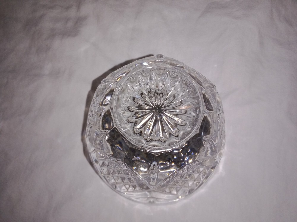 Glass Crystal Quartz Desk Clock