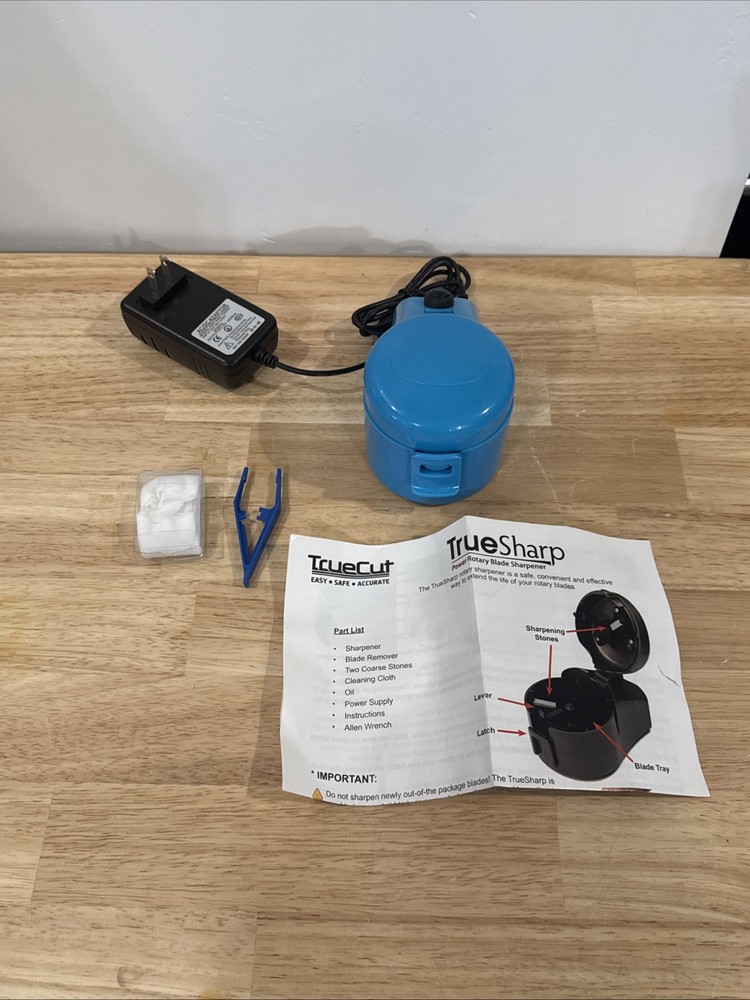 TrueCut TrueSharp2 Electric Rotary Blade Sharpener Tested + Bonus Sharpener