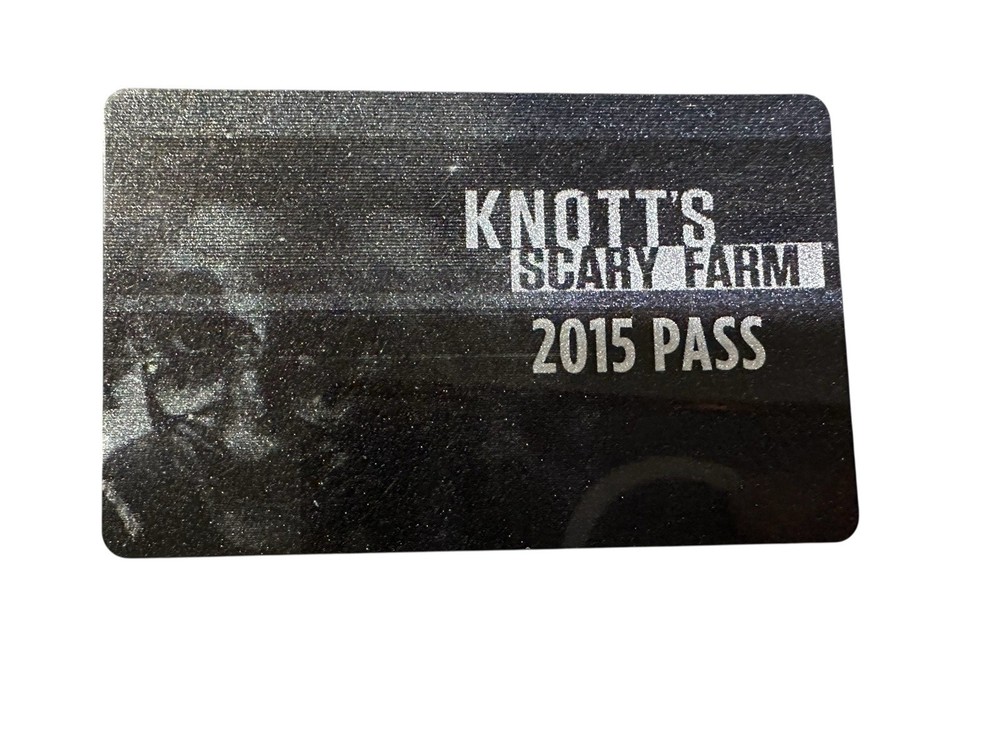 Knott's Scary Farm 2015 Pass