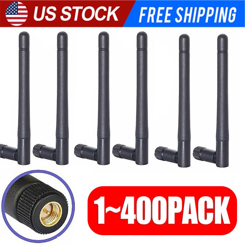 RP-SMA Antenna for WiFi 2.4GHz/5Ghz Wireless Router Card Male Pin LOT