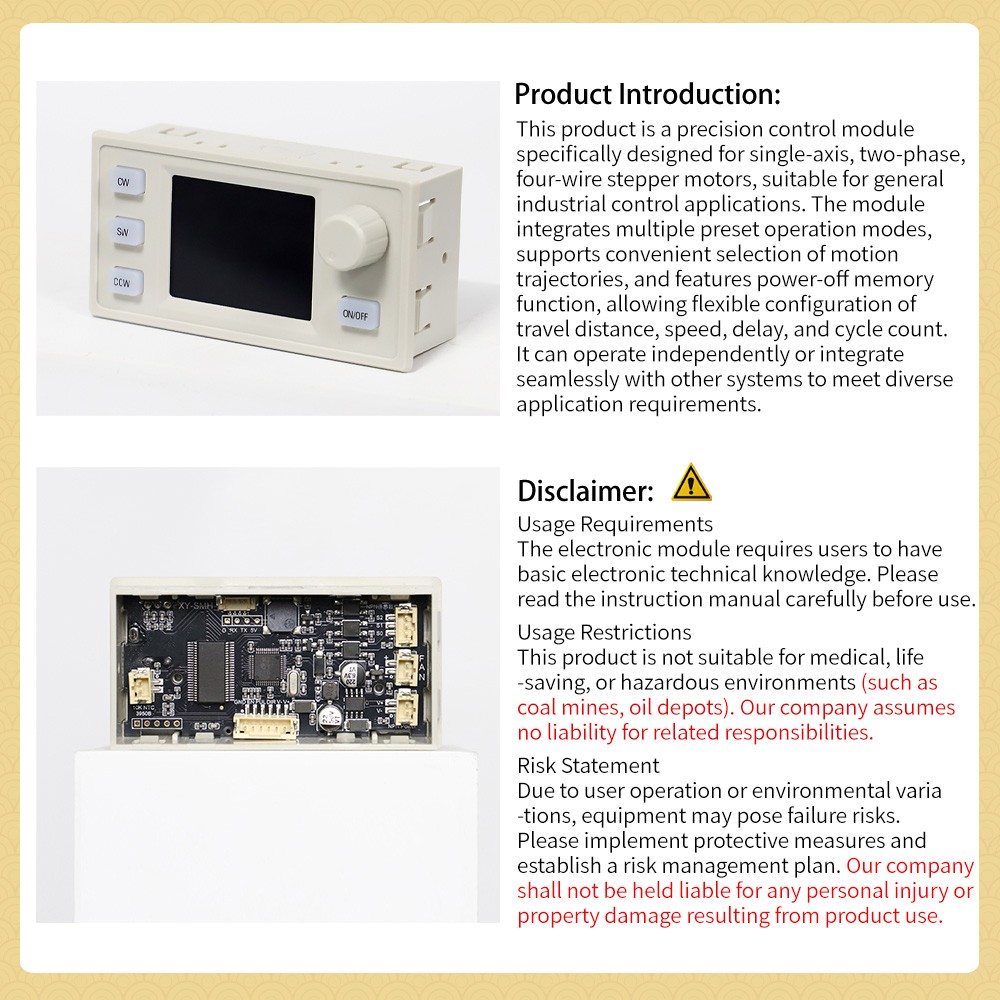 SMH 42 57 Stepper Motor Controller Forward/Reverse Pulse Delay Positioning Angle