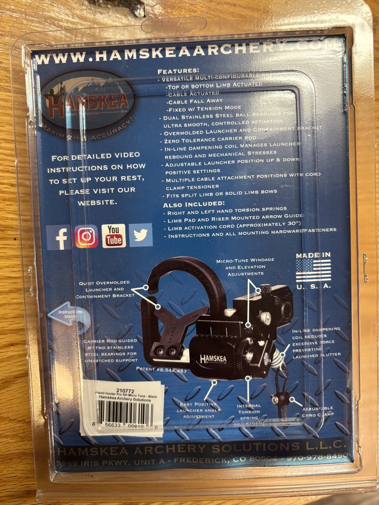 Hamskea Hybrid Hunter Pro LH Micro Adjust