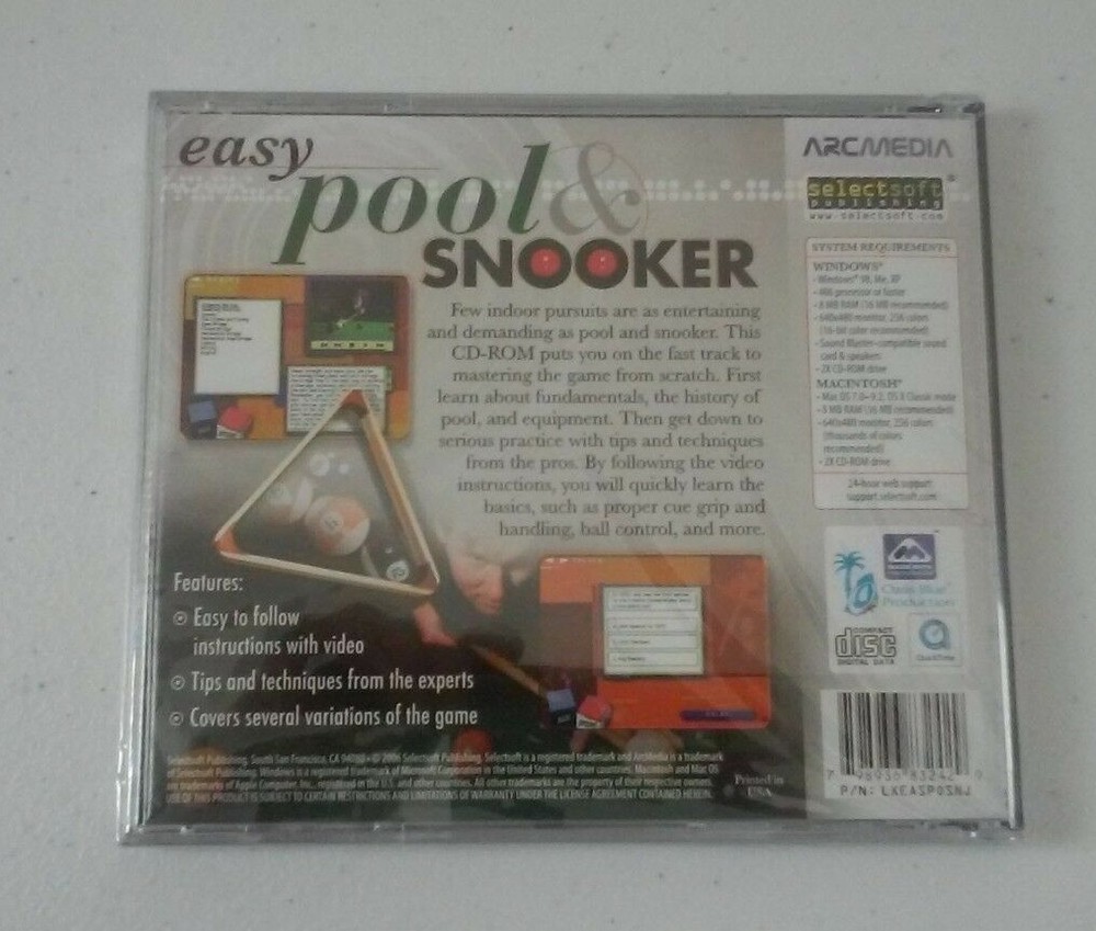 Easy Pool & Snooker ArcMedia Tutorial Windows & Mac