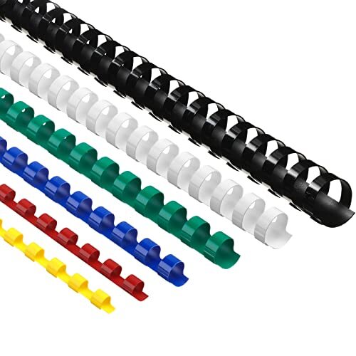 150 Pack Plastic Binding Combs Plastic Comb Binding Ring 19 Ring Comb Binding...