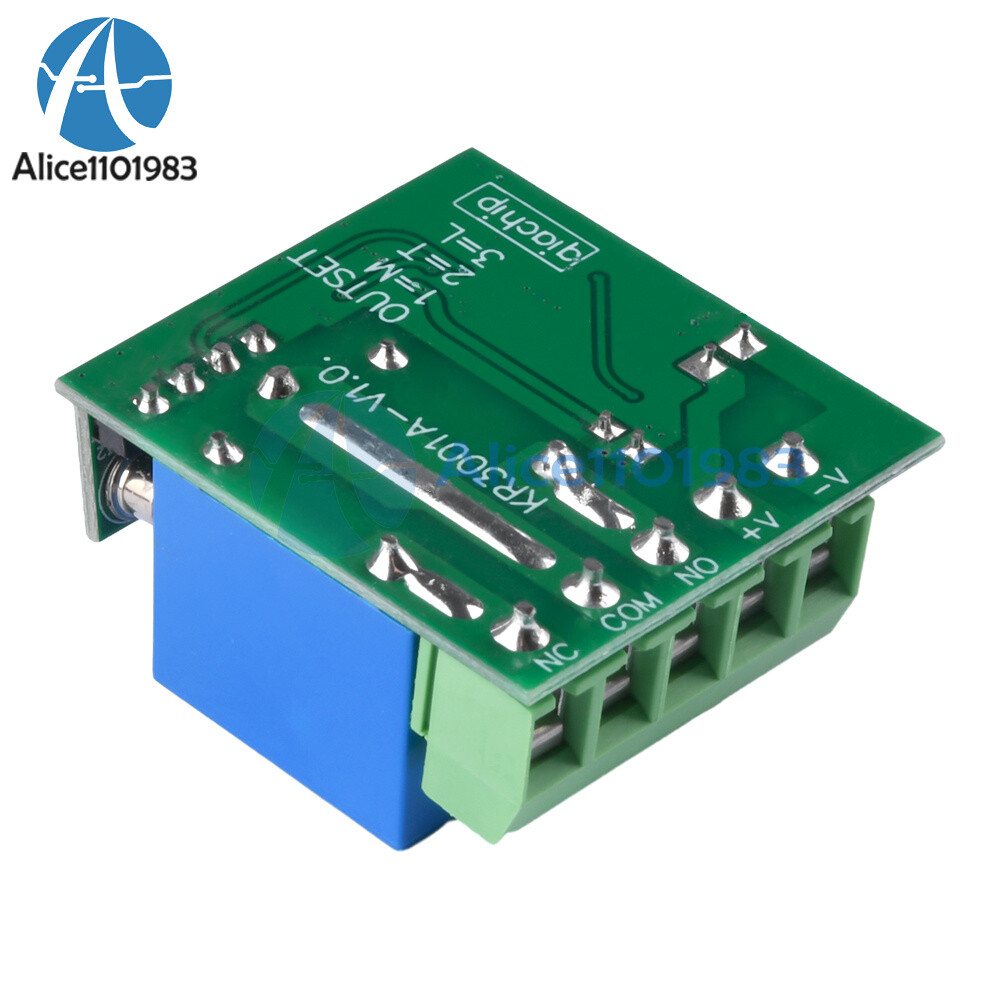 433Mhz 5-60V 1CH Universal Wireless Remote Control Switch Relay Receiver Module