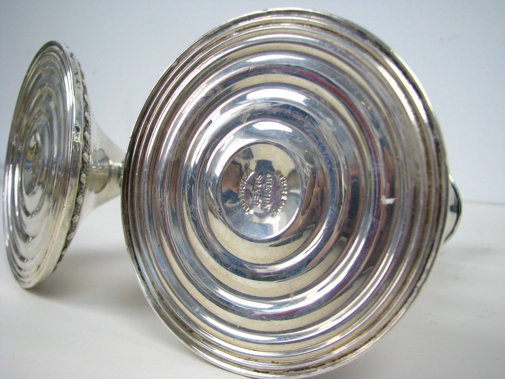 ANTIQUE STERLING SILVER PAIR DUCHIN CREATION CANDLESTICK