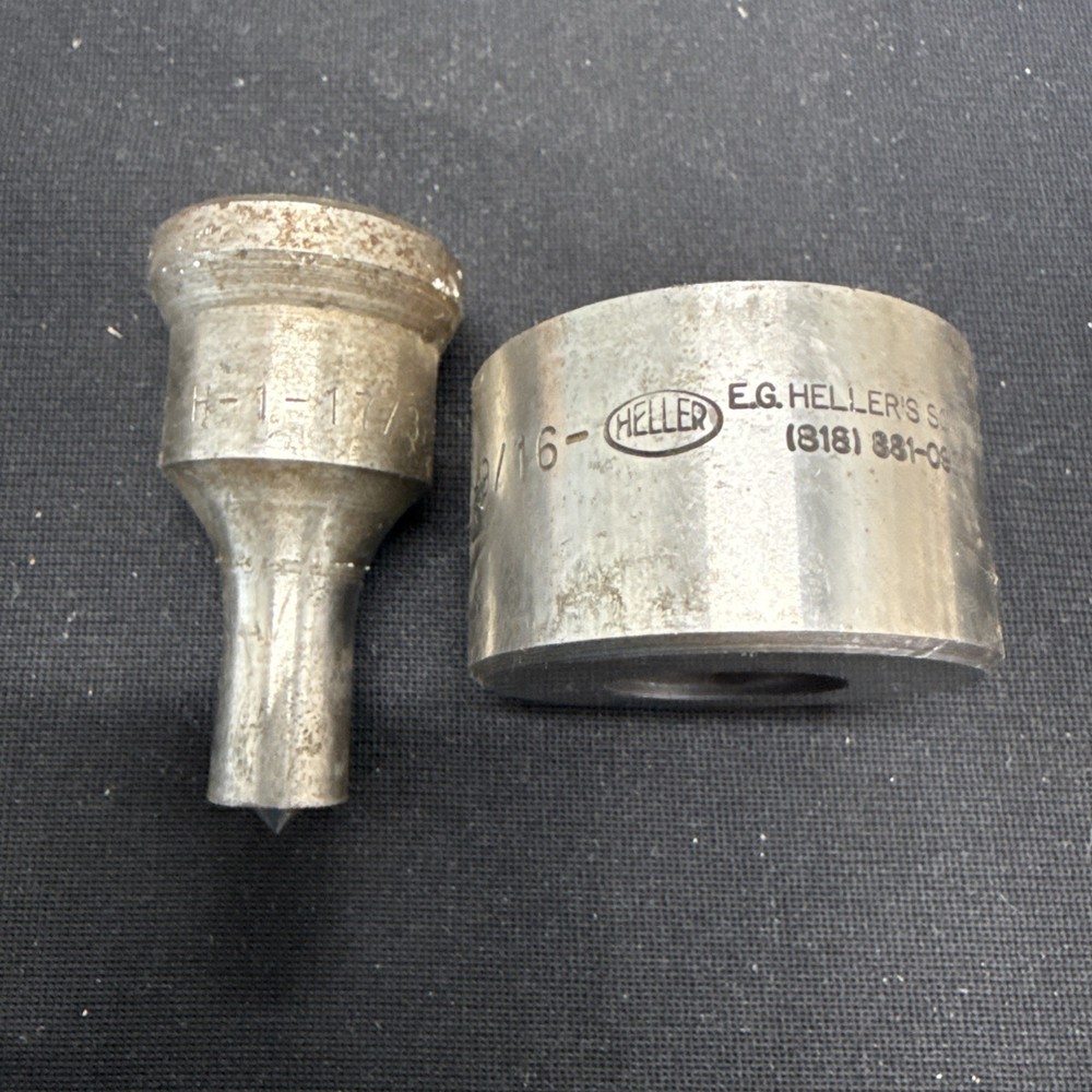 Heller H-1 17/32 Round Punch & Die Set