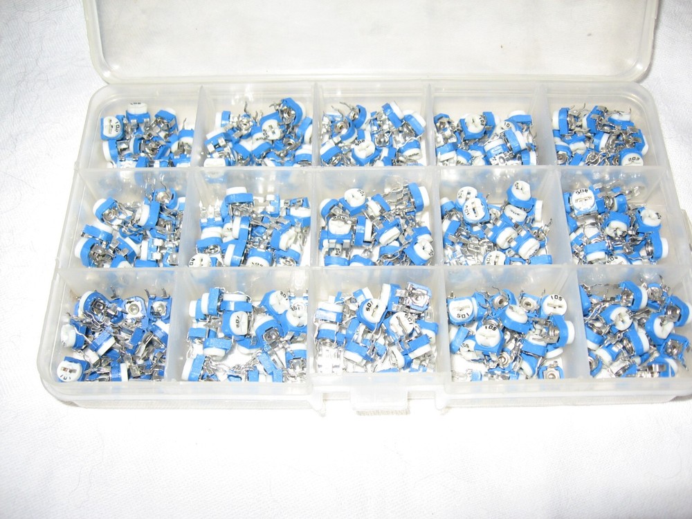 300 Pieces 15 Different Values Variable Resistor Assortment
