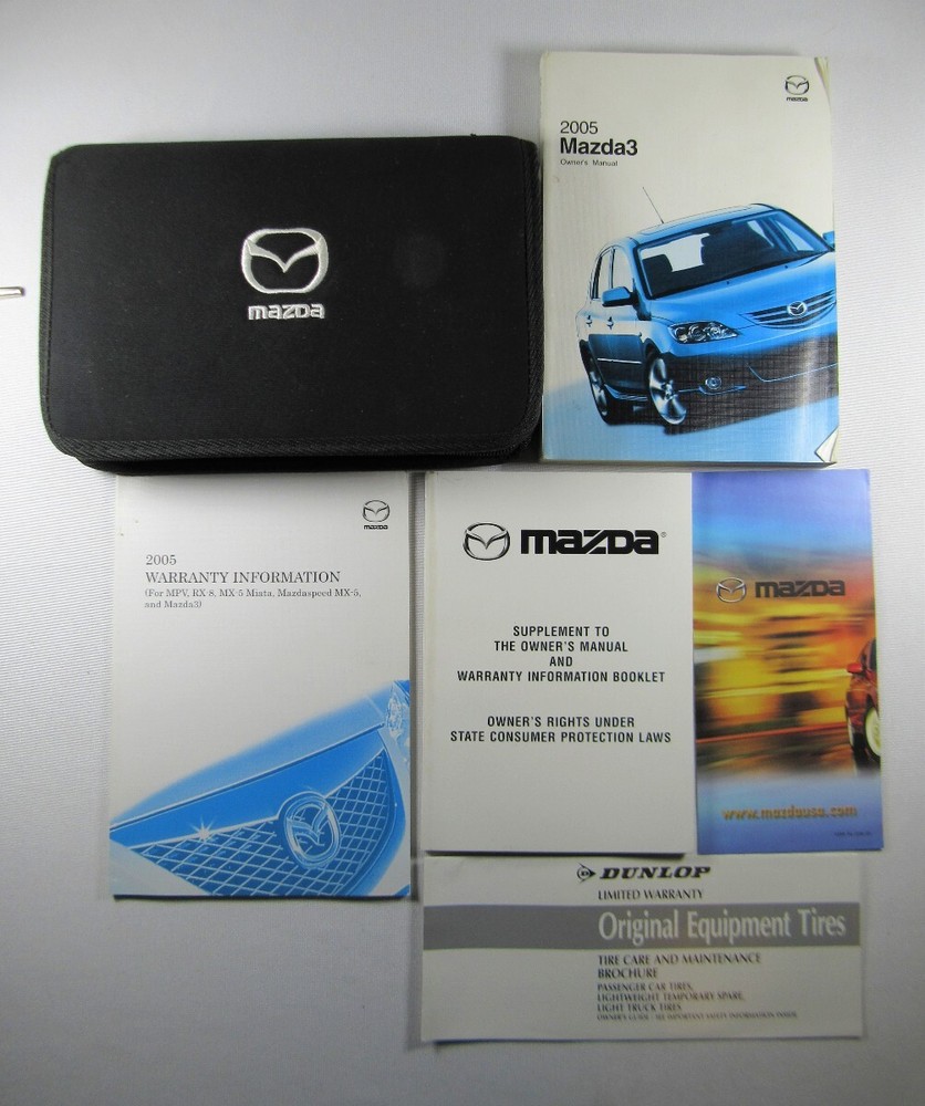 2005 Mazda 3 Owners Manual Book