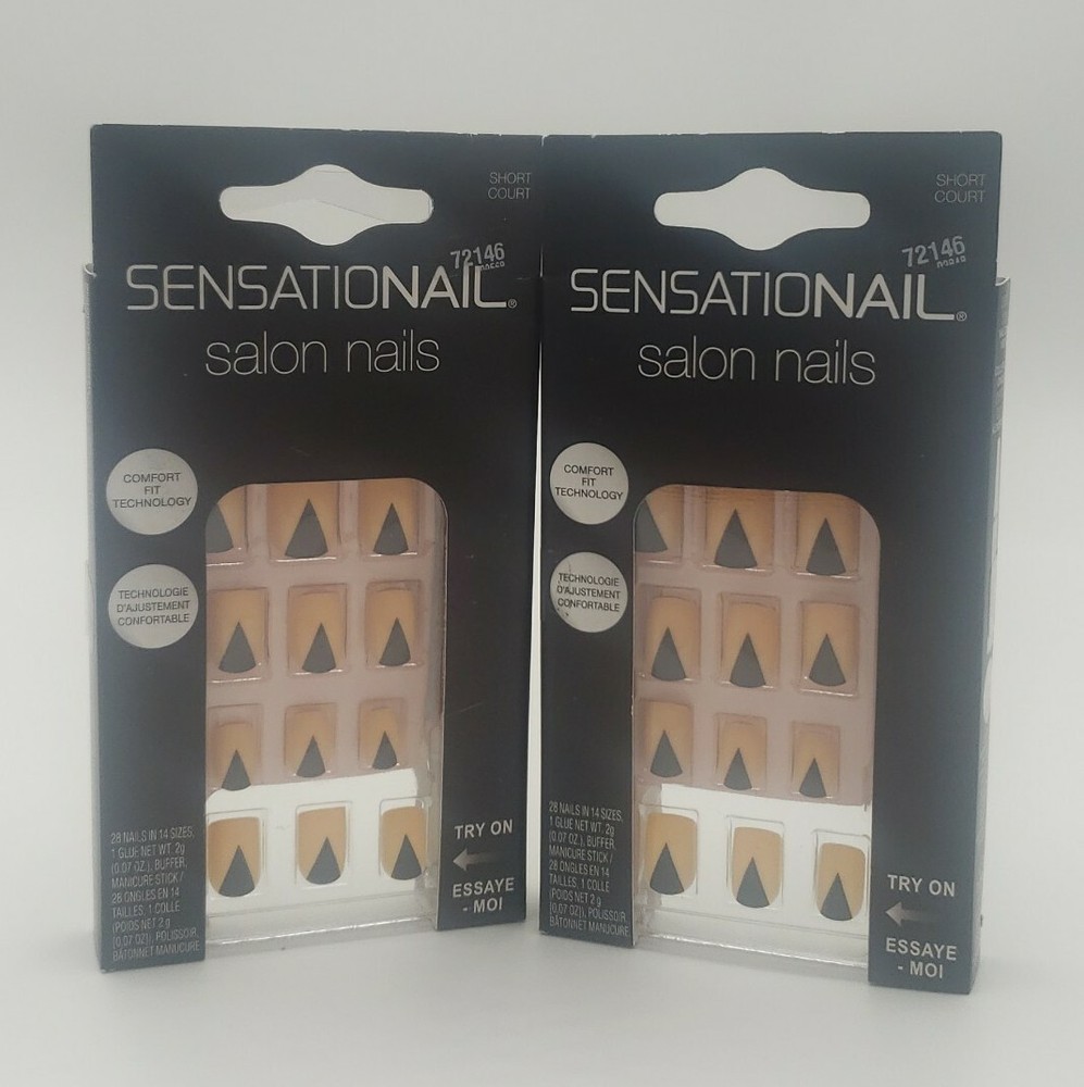 2 pack Sensational Salon Nails, Artificial Nails, 28 count