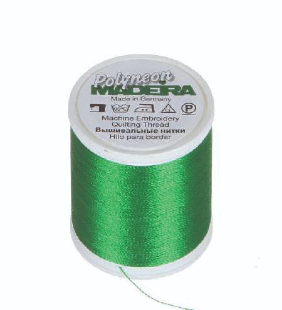MADEIRA -- Ref. 1988 --  Kelly Green -- Polyneon Thread -- #40 -- 440 yards