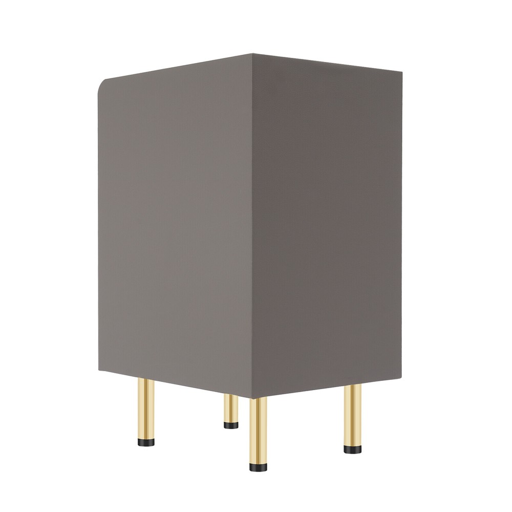 Three-Layer Bedside Cabinet with Drawers, Space-Saving Nightstand