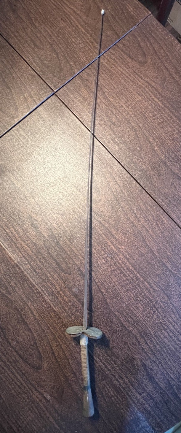 Antique French Fencing Foil Sword Brunon A Cotatay c1900 Épée Training Blade