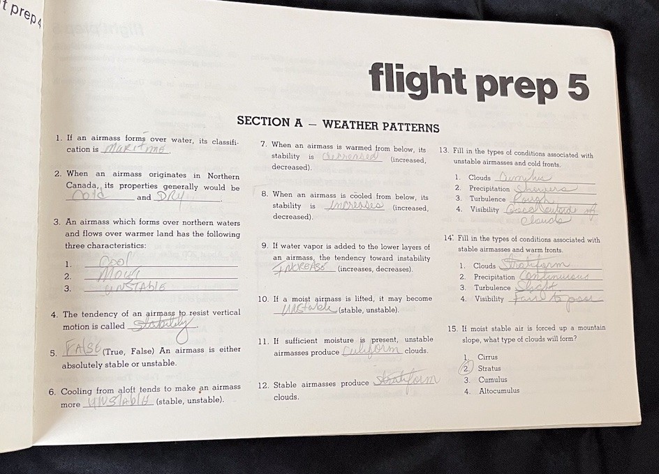 Vtg Cessna Pilot Center Flight Training System Private Pilot Workbook & Syllabus