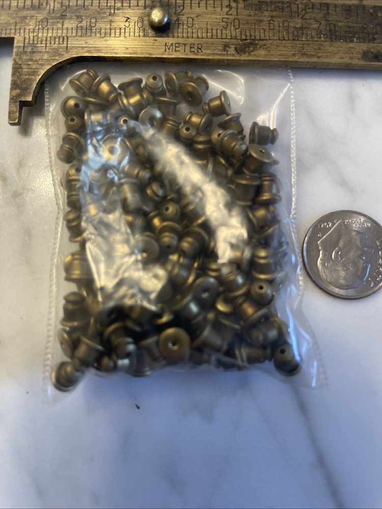 144 Vintage Brass Earring Backs