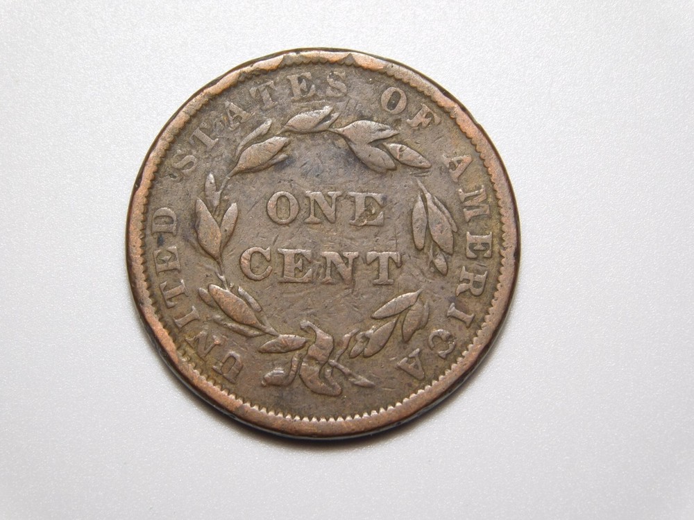 US COINS 1839 CORONET HEAD LARGE CENT