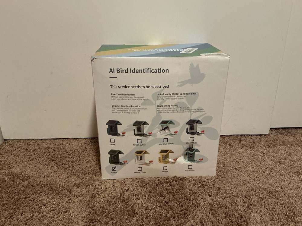 Onlyfly 2k solar powered Bird feeder camera
