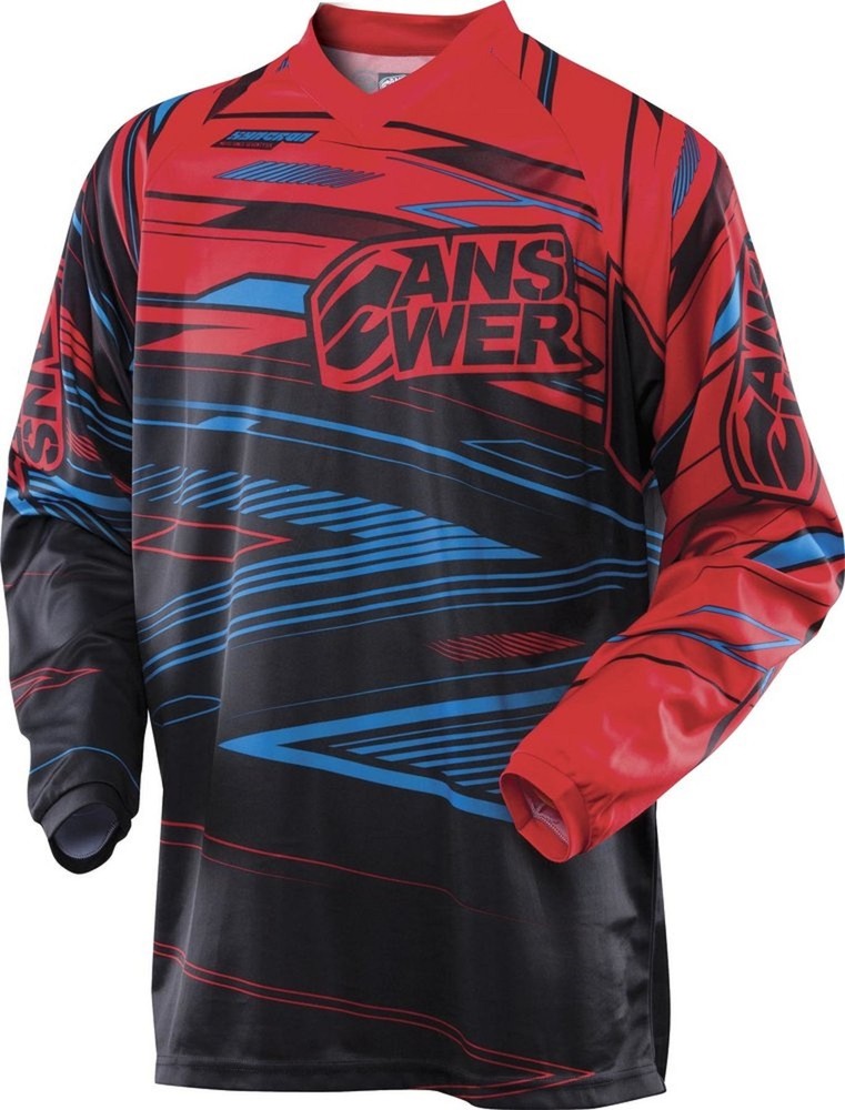 NOS ANSWER 457893 A13 SYNC JERSEY RED BLUE SIZE MENS LARGE