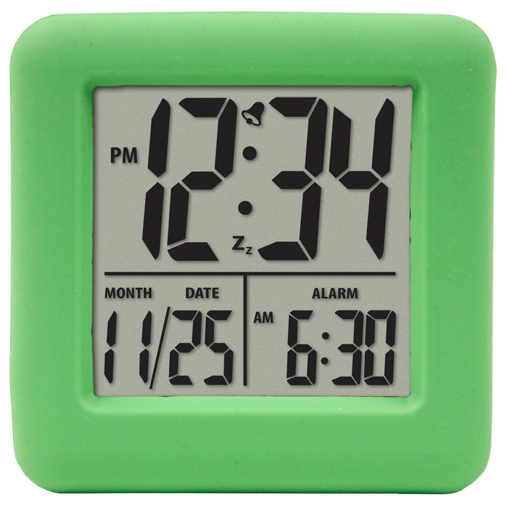 70931 Equity by La Crosse Soft Cube LCD Digital Alarm Clock - Open Box