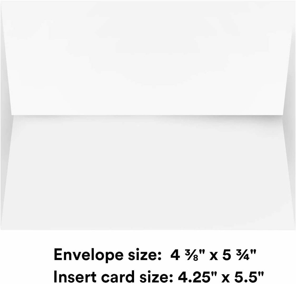 White Square Flap Invitation Envelopes - 250 Per Pack