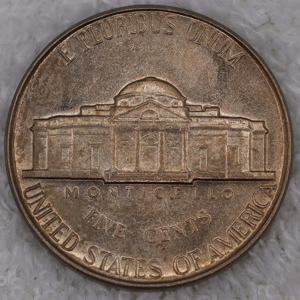 Jefferson Nickel 1948 BU FS