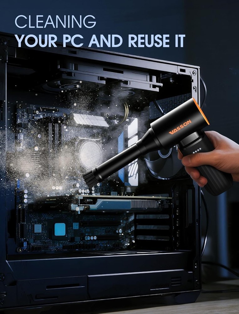 Mini Portable Air Duster - Fast Charging, Long Runtime