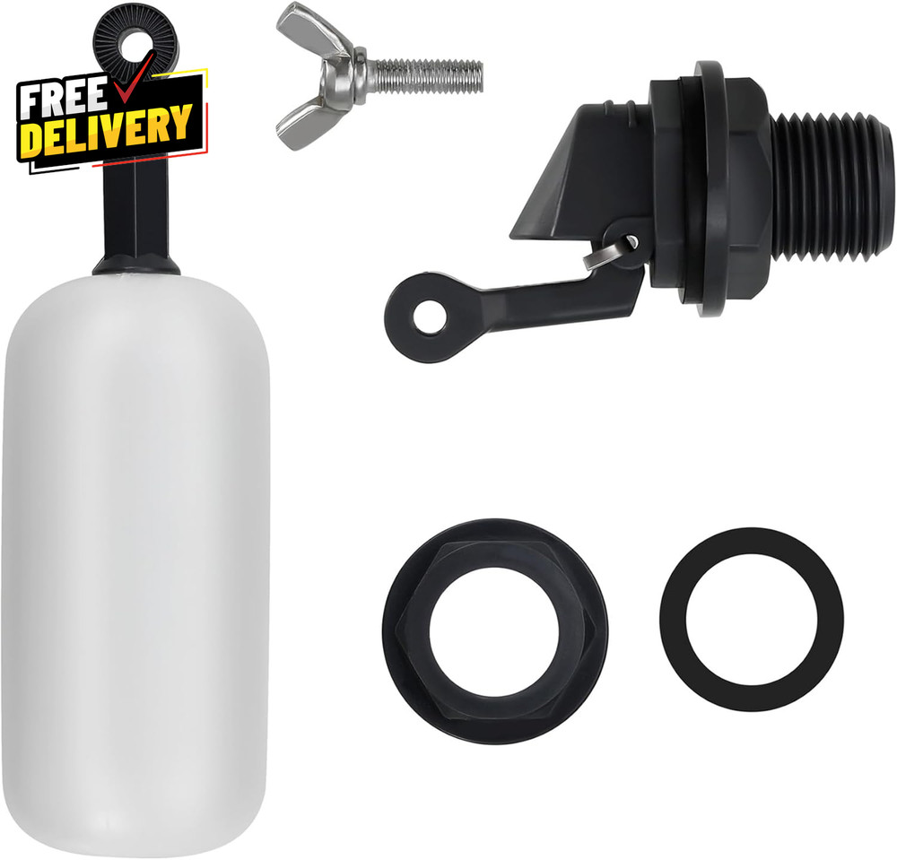 2 Pack Adjustable Arm Float Ball Valve for Automatic Water Level Control in.....