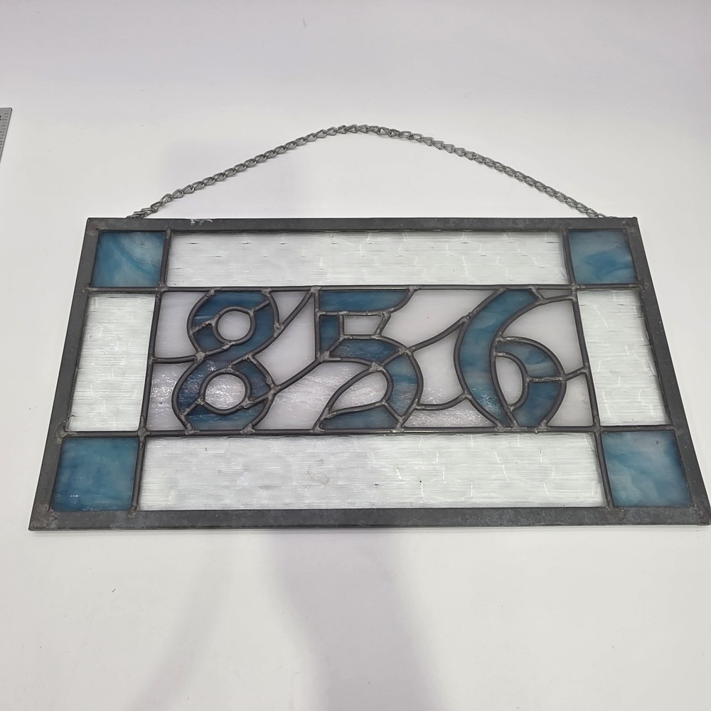 856 Stain Glass House Numbers
