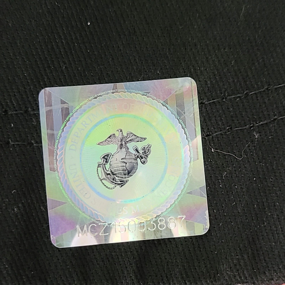 US Marines Theme Baseball Cap Adjustable JWM Acrylic Black