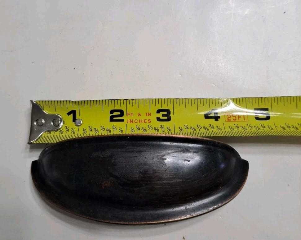 Set If 4 Brass Cup Style Drawer Pulls