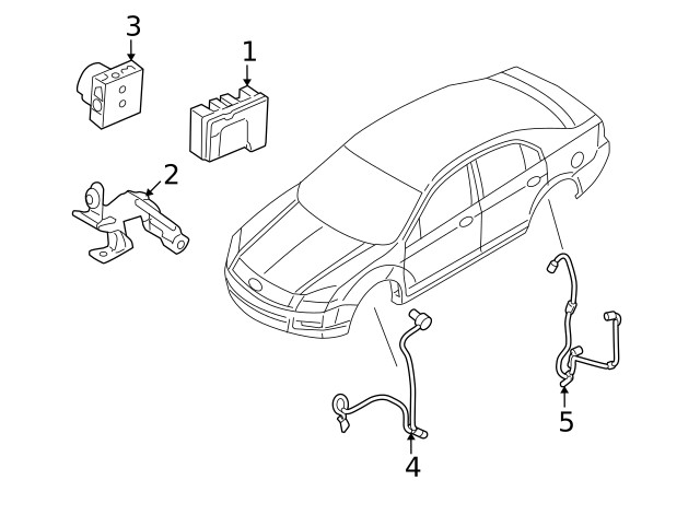 Genuine Ford ABS Modulator 6E5Z-2C215-AA