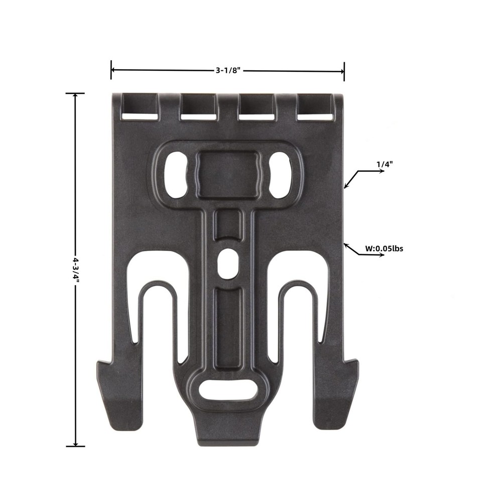 2 Pcs Qls Quick Locking System Kit with Locking Fork and Receiver Plate Tourn...