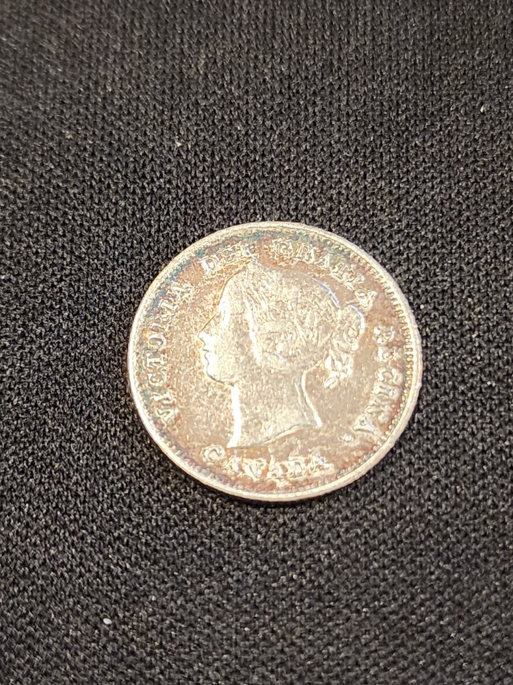 1898 Canada 5 Cents Silver Coin